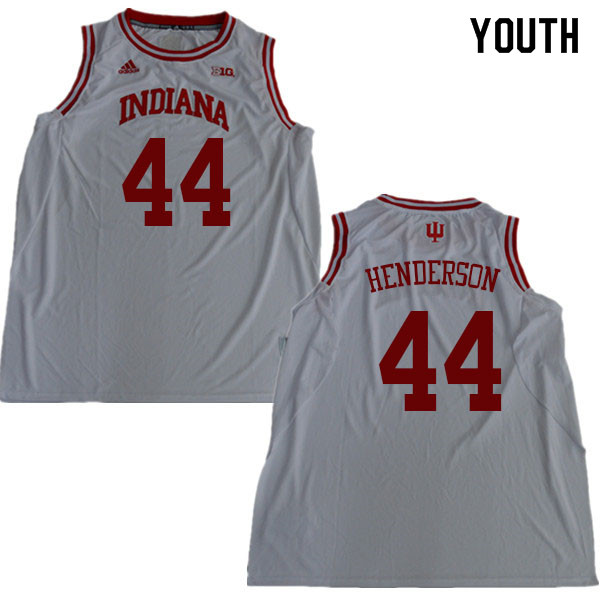 Youth #44 Alan Henderson Indiana Hoosiers College Basketball Jerseys Sale-White